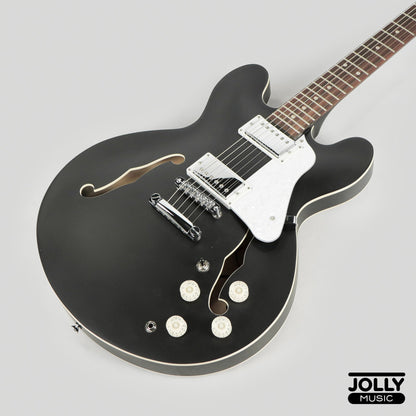 JCraft AR-2 2024 JM Semi-Hollow Electric Guitar - Black