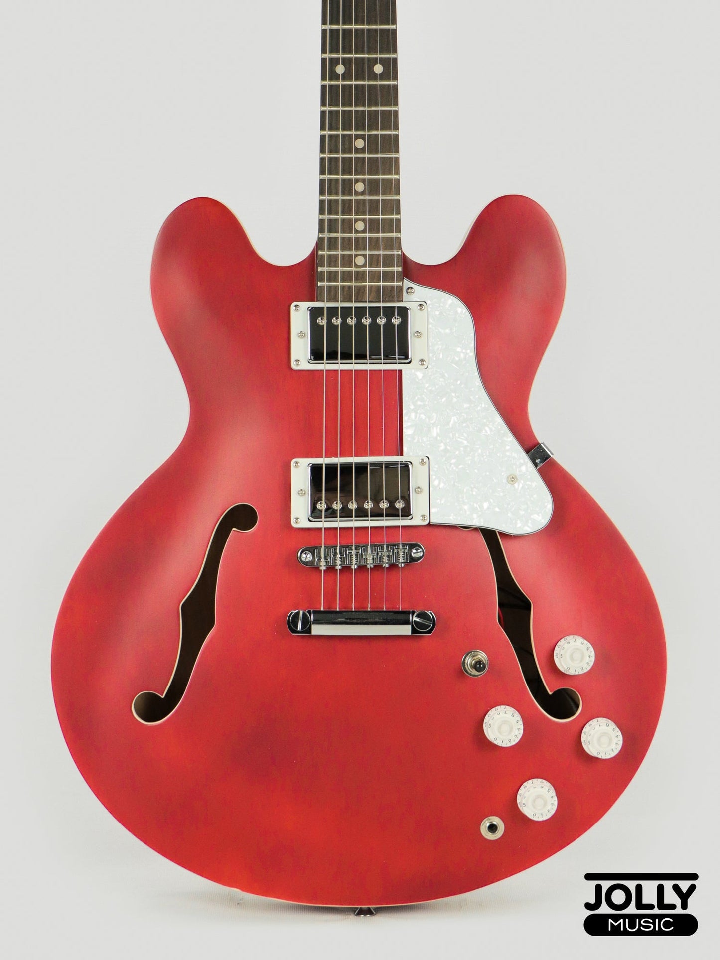 JCraft AR-2 2024 JM Semi-Hollow Electric Guitar - Cherry