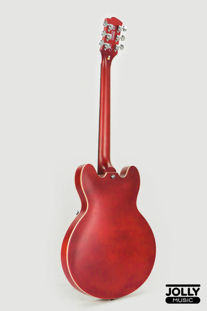 JCraft AR-2 2024 JM Semi-Hollow Electric Guitar - Cherry