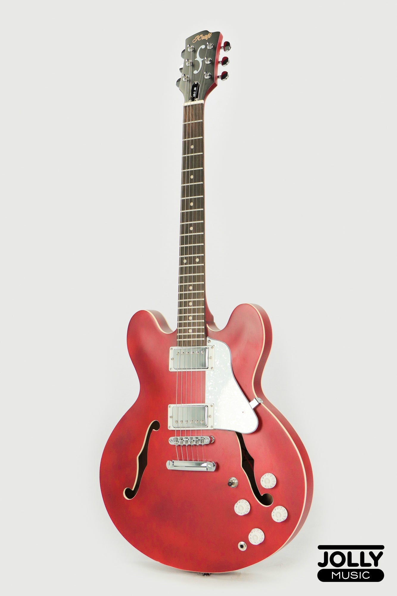 JCraft AR-2 2024 JM Semi-Hollow Electric Guitar - Cherry