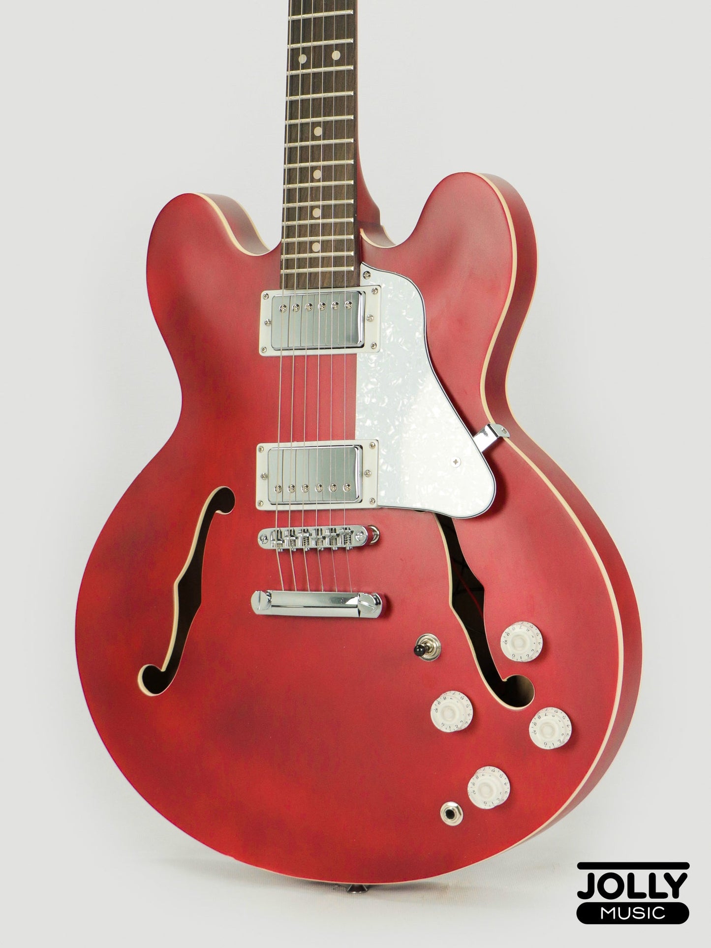 JCraft AR-2 2024 JM Semi-Hollow Electric Guitar - Cherry