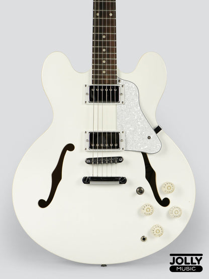 JCraft AR-2 2024 JM Semi-Hollow Electric Guitar - Snow