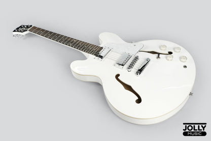 JCraft AR-2 2024 JM Semi-Hollow Electric Guitar - Snow