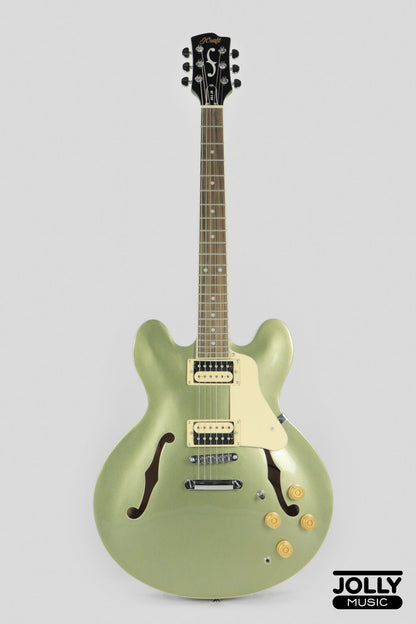 JCraft AR-3 Standard JM Semi-Hollow Electric Guitar - Army Metallic Green