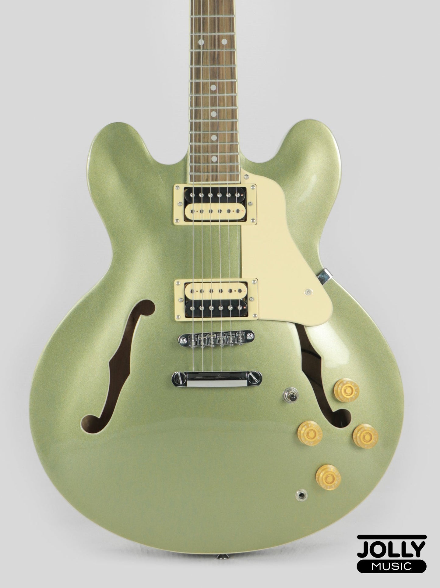 JCraft AR-3 Standard JM Semi-Hollow Electric Guitar - Army Metallic Green