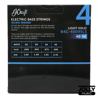 JCraft Regular Light 4-String Electric Bass Guitar String 40-95