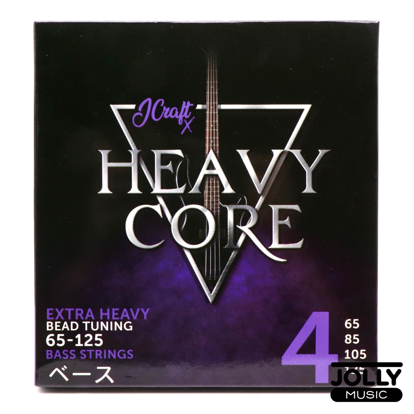 JCraft X Heavy Core 4-String BEAD Tuning Electric Bass Guitar String 65-125