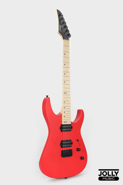 JCraft Bushido X Series BX6-1 Super S-Style Electric Guitar - Lockdown Red