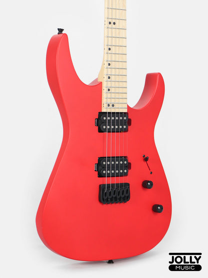 JCraft Bushido X Series BX6-1 Super S-Style Electric Guitar - Lockdown Red