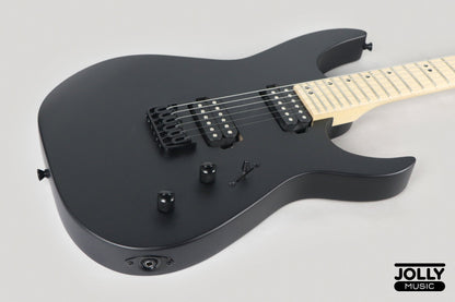 JCraft Bushido X Series BX6-1 Super S-Style Electric Guitar - Satin Black