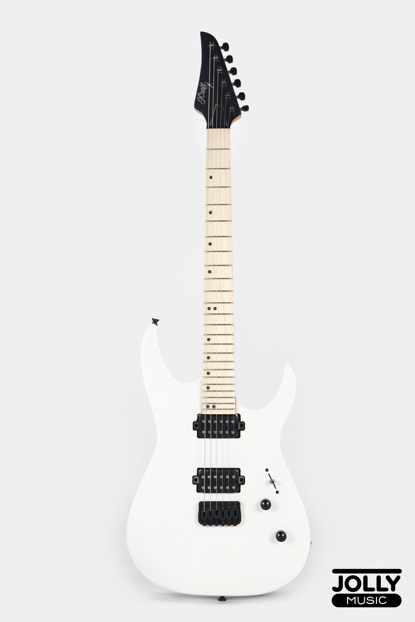 JCraft Bushido X Series BX6-1 Super S-Style Electric Guitar - Satin White