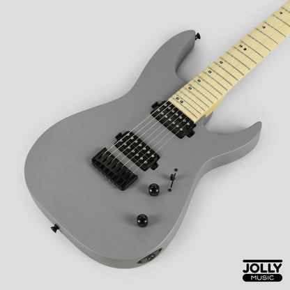 JCraft X Series Bushido BX7-1T 7-String Super S-Style Electric Guitar - Gunmetal