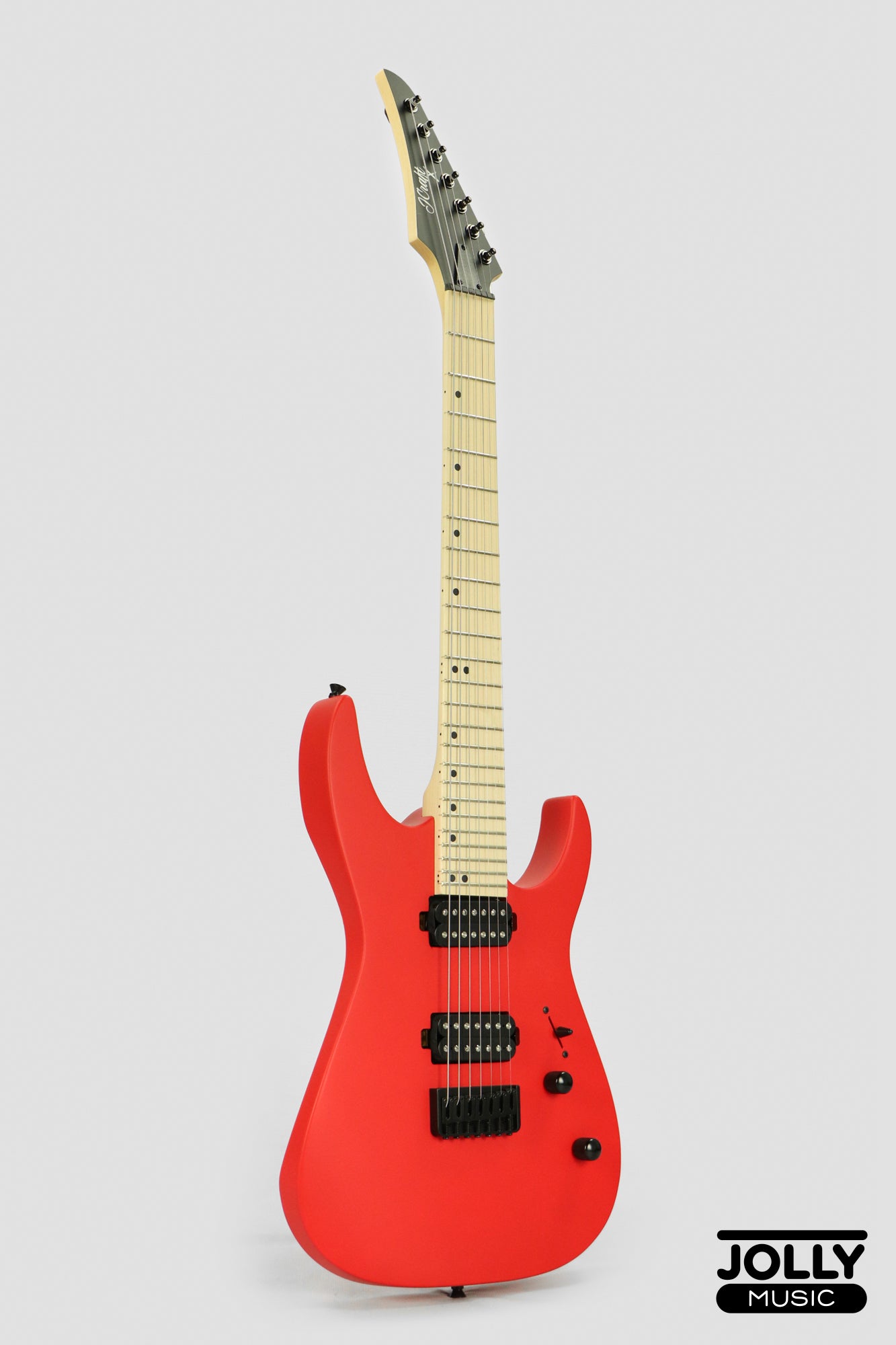 JCraft X Series Bushido BX7-1T 7-String Super S-Style Electric Guitar - Lockdown Red