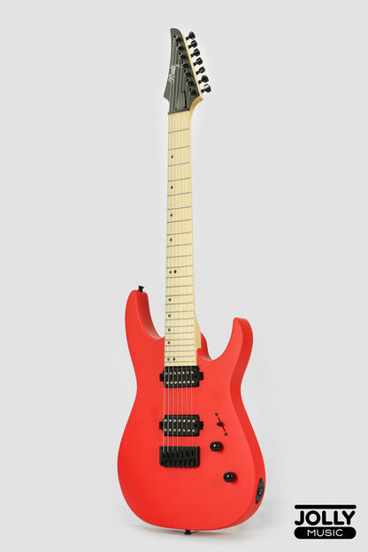 JCraft X Series Bushido BX7-1T 7-String Super S-Style Electric Guitar - Lockdown Red