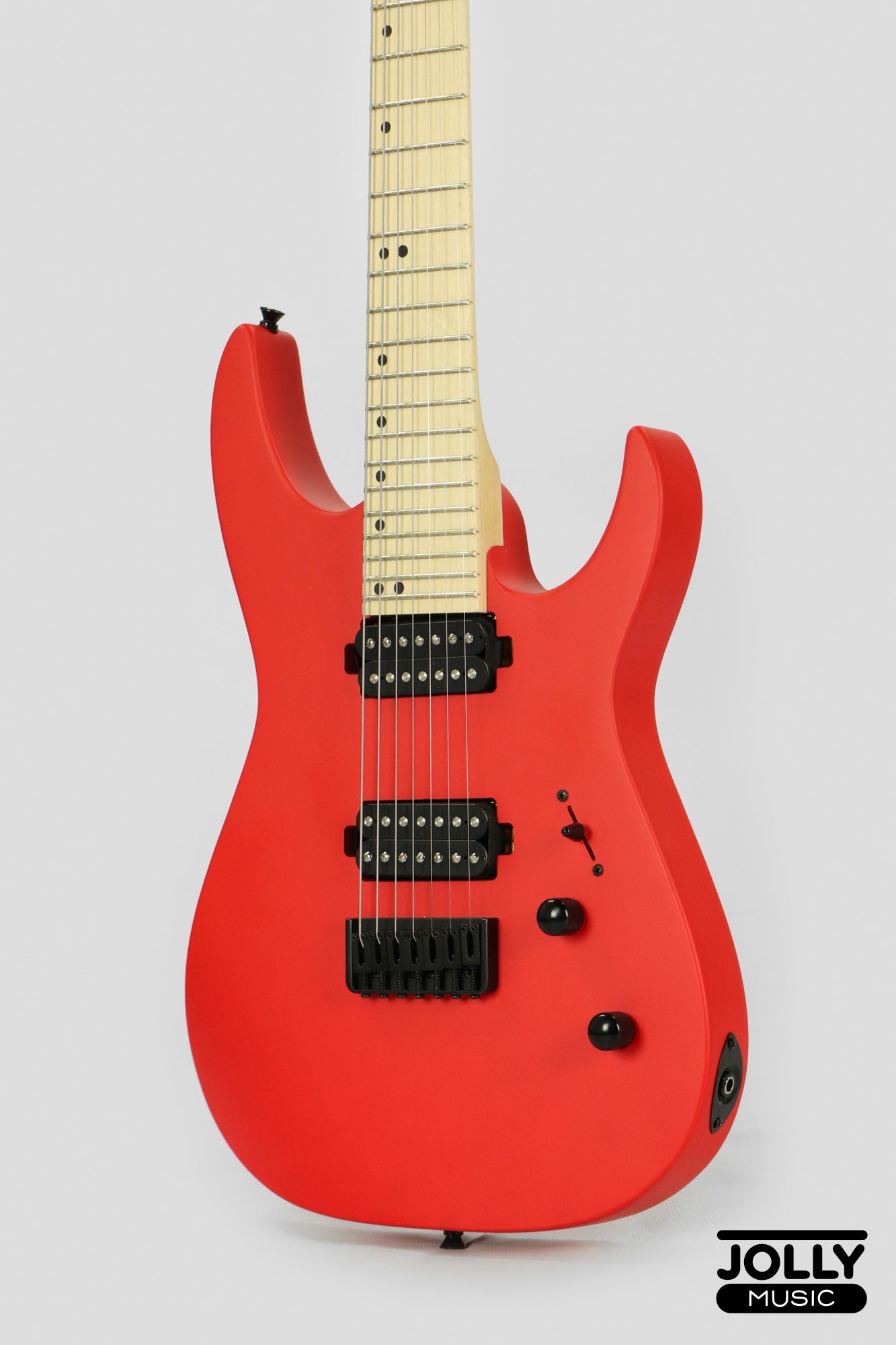 JCraft X Series Bushido BX7-1T 7-String Super S-Style Electric Guitar - Lockdown Red