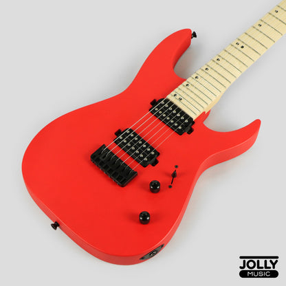 JCraft X Series Bushido BX7-1T 7-String Super S-Style Electric Guitar - Lockdown Red