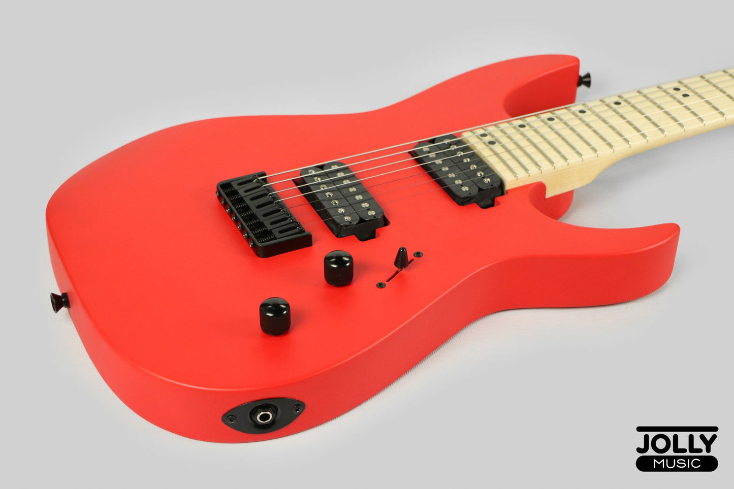 JCraft X Series Bushido BX7-1T 7-String Super S-Style Electric Guitar - Lockdown Red