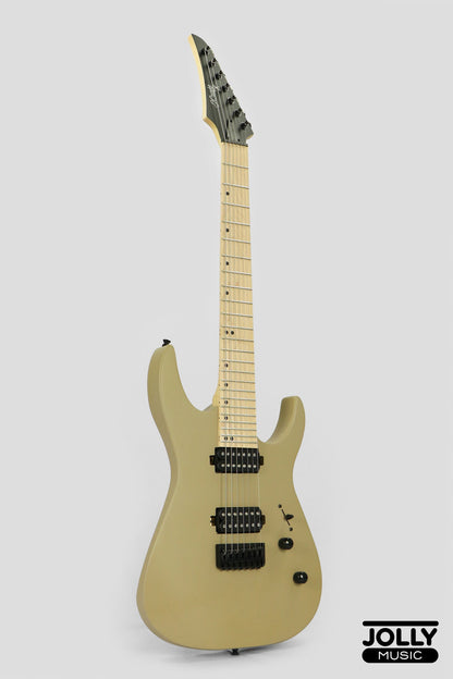 JCraft X Series Bushido BX7-1T 7-String Super S-Style Electric Guitar - Satin Sandstorm