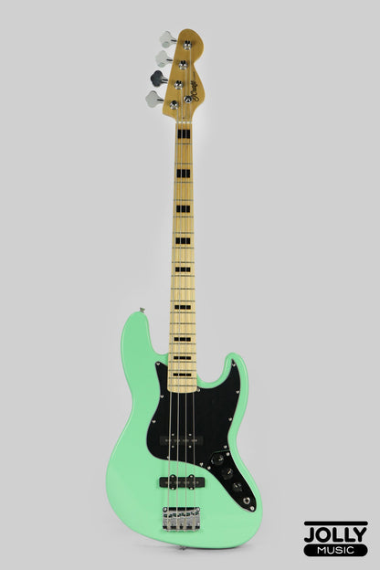 JCraft JB-1 J-Offset 4-String Bass Guitar with Gigbag - Surf Green