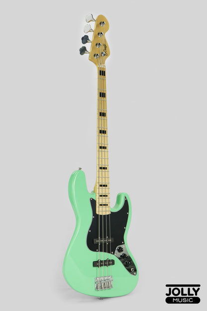 JCraft JB-1 J-Offset 4-String Bass Guitar with Gigbag - Surf Green