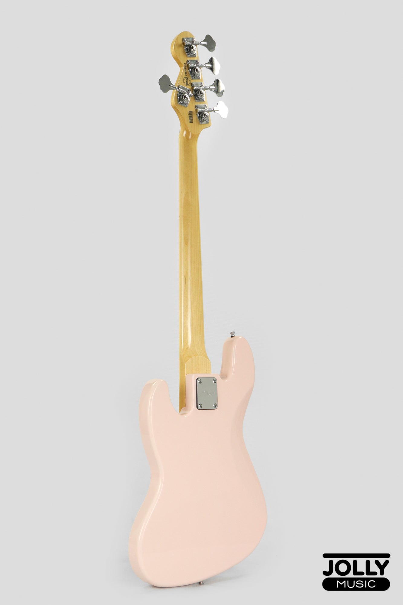 JCraft JB-1 J-Offset 5-String Bass Guitar with Gigbag - Shell Pink