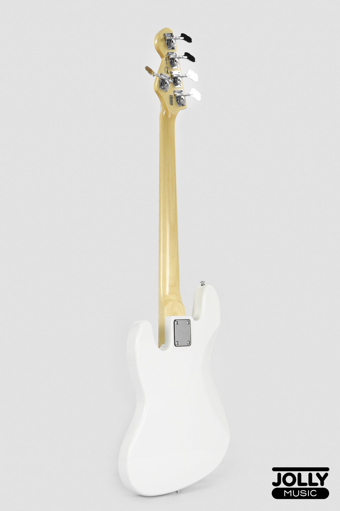 JCraft JB-1 J-Offset 5-String Bass Guitar with Gigbag - White