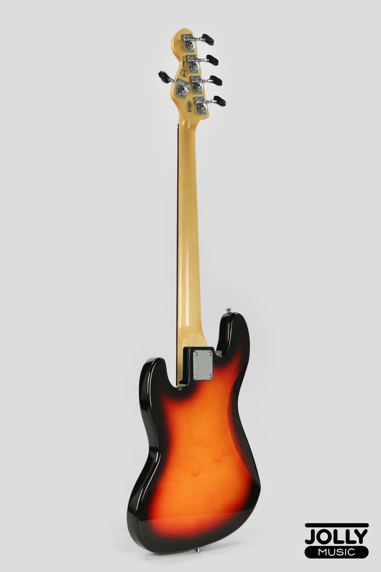 JCraft JB-1 J-Offset 5-String FRETLESS Bass Guitar - Sunburst