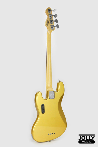 JCraft JB-2A J-Offset 5-String Bass Guitar - Metallic Gold