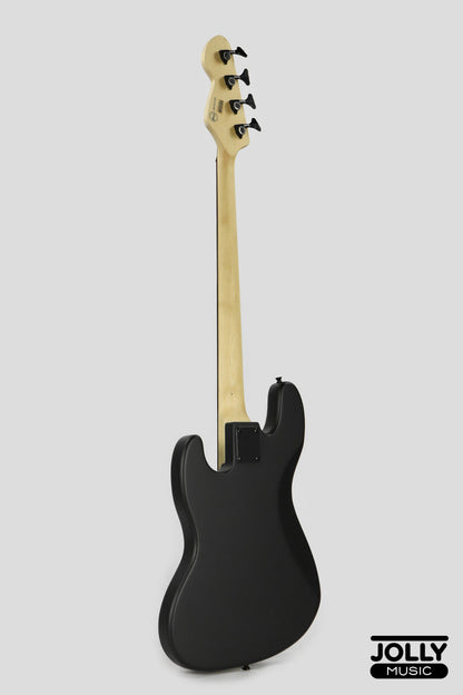 JCraft X Series JBX-1 Offset 4-String Bass Guitar -  Matte Black