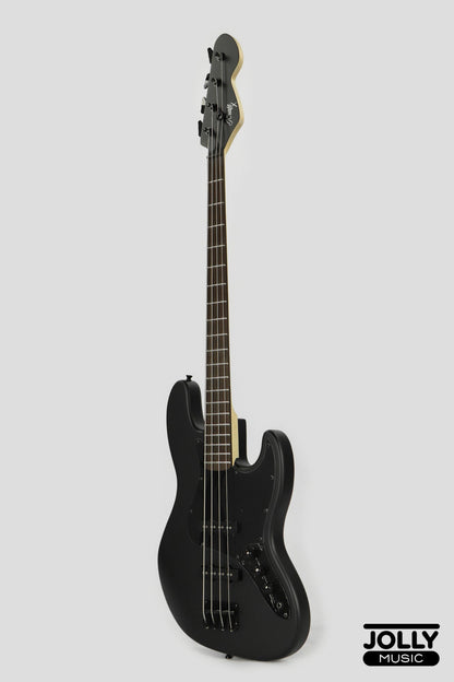 JCraft X Series JBX-1 Offset 4-String Bass Guitar -  Matte Black