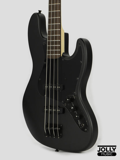 JCraft X Series JBX-1 Offset 4-String Bass Guitar -  Matte Black