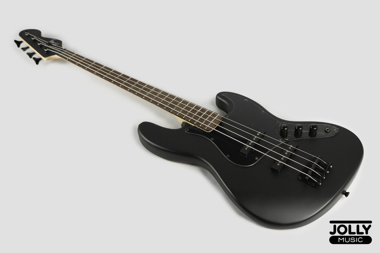 JCraft X Series JBX-1 Offset 4-String Bass Guitar -  Matte Black