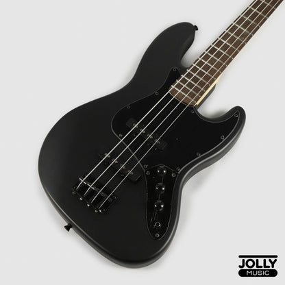 JCraft X Series JBX-1 Offset 4-String Bass Guitar -  Matte Black