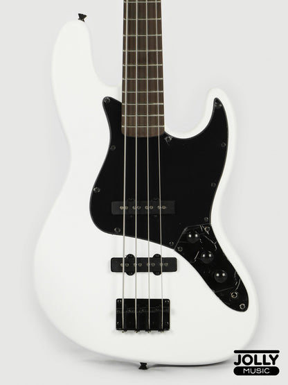 JCraft X Series JBX-1 Offset 4-String Bass Guitar -  White