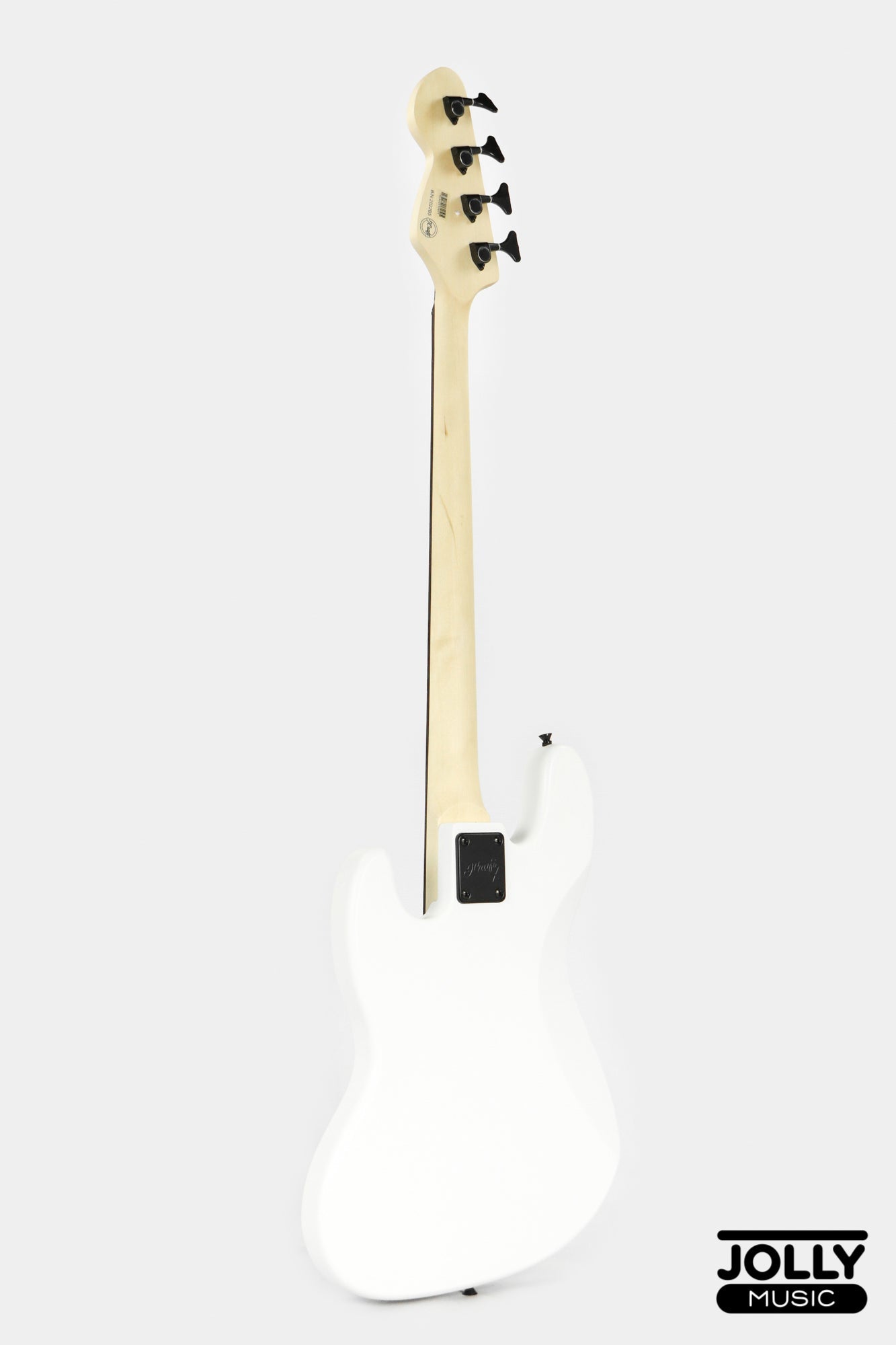 JCraft X Series JBX-1 Offset 4-String Bass Guitar -  White