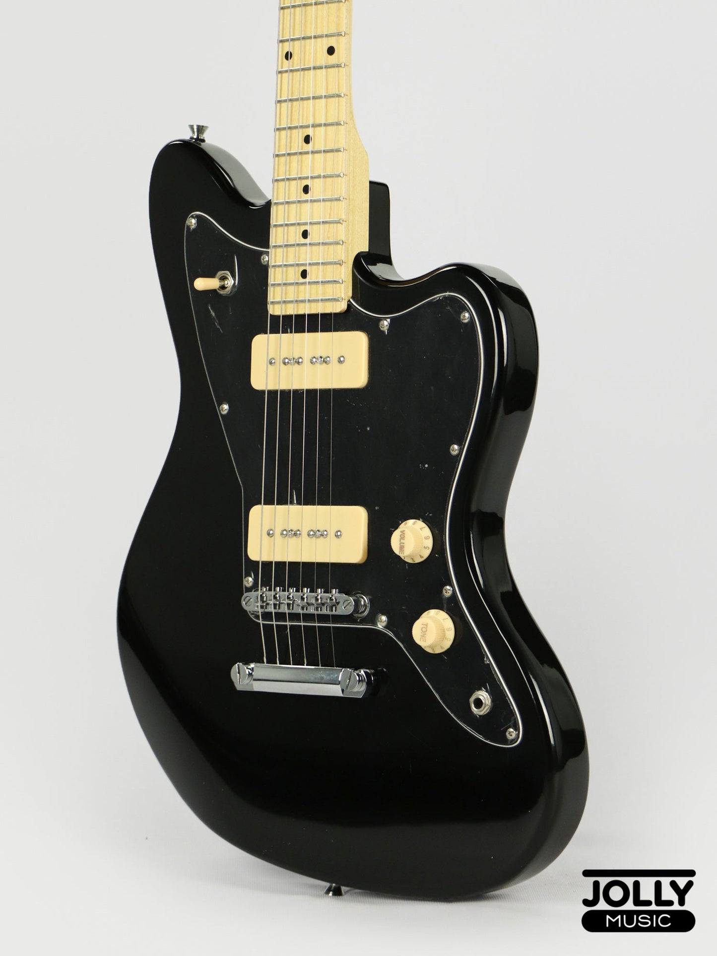 JCraft JZ-1 Offset Electric Guitar - Black