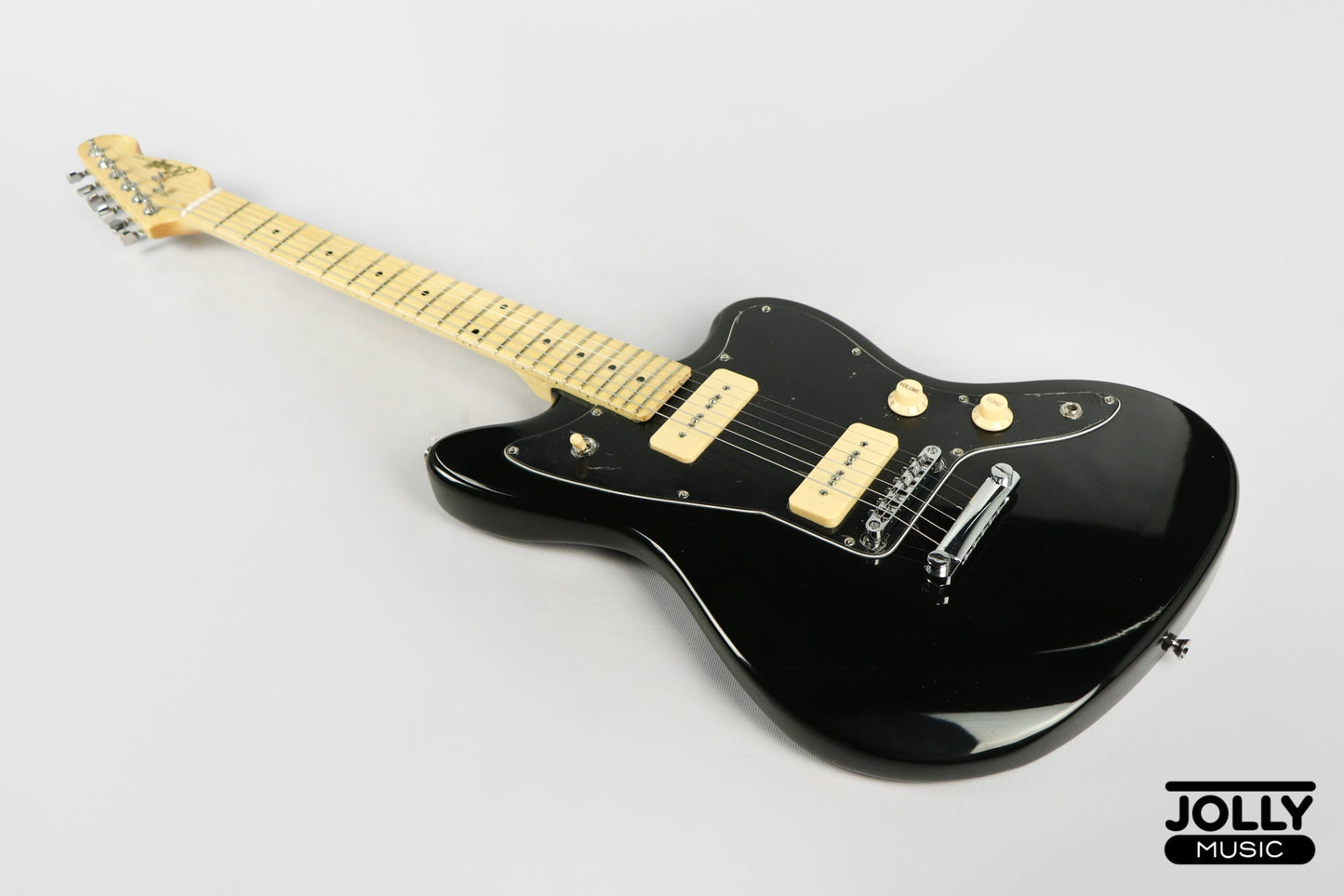 JCraft JZ-1 Offset Electric Guitar - Black