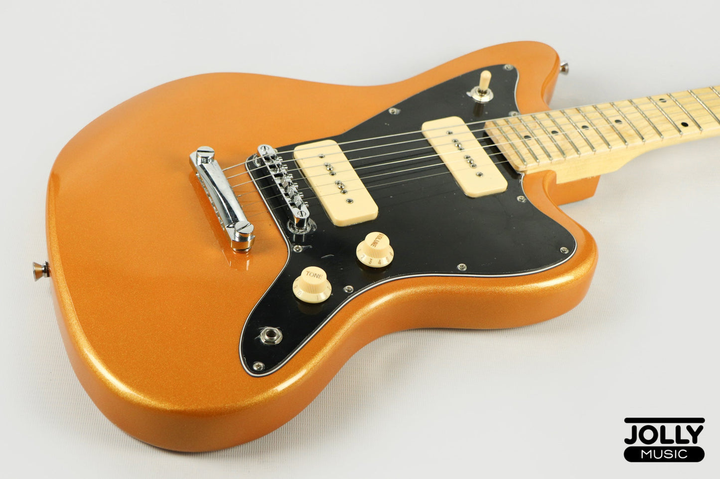 JCraft JZ-1 Offset Electric Guitar - Metallic Orange