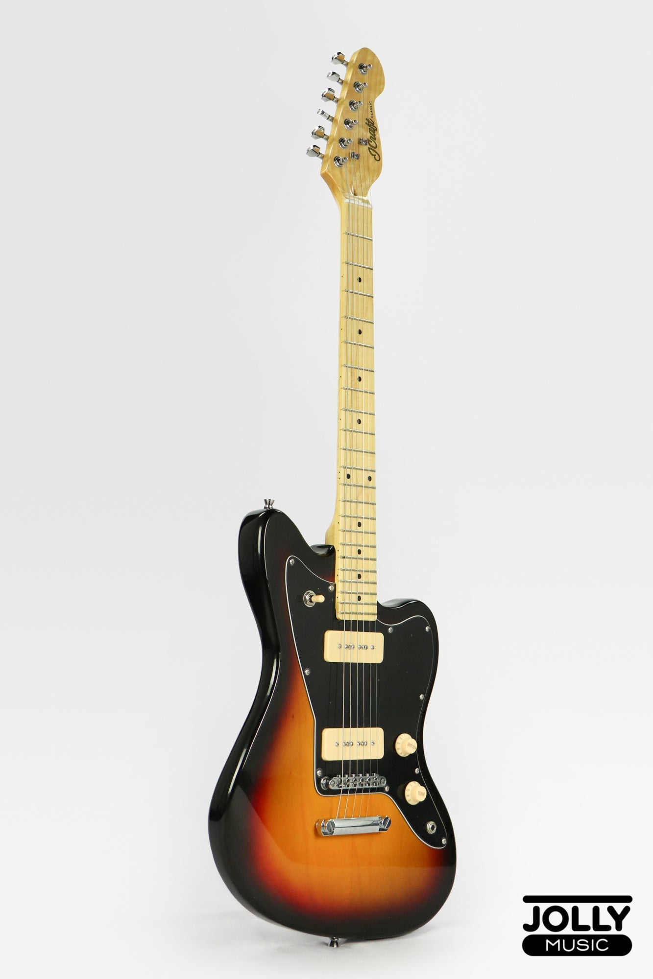 JCraft JZ-1 Offset Electric Guitar - Sunburst