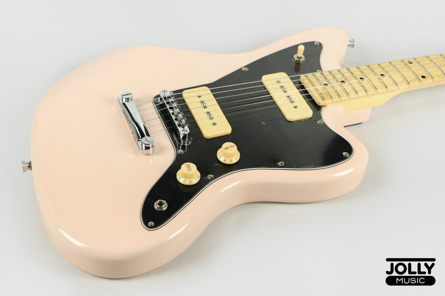 JCraft JZ-1 Offset Electric Guitar - Shell Pink