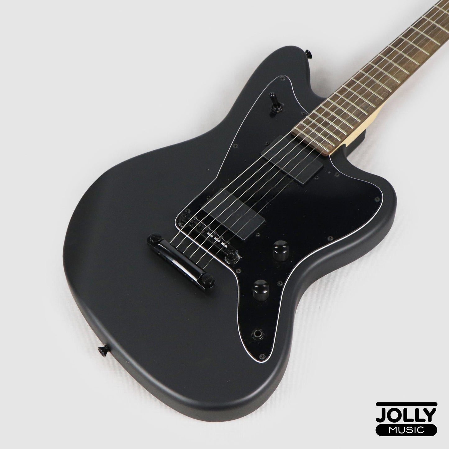 JCraft X Series JZX-1 Jazzmaster Electric Guitar - Black