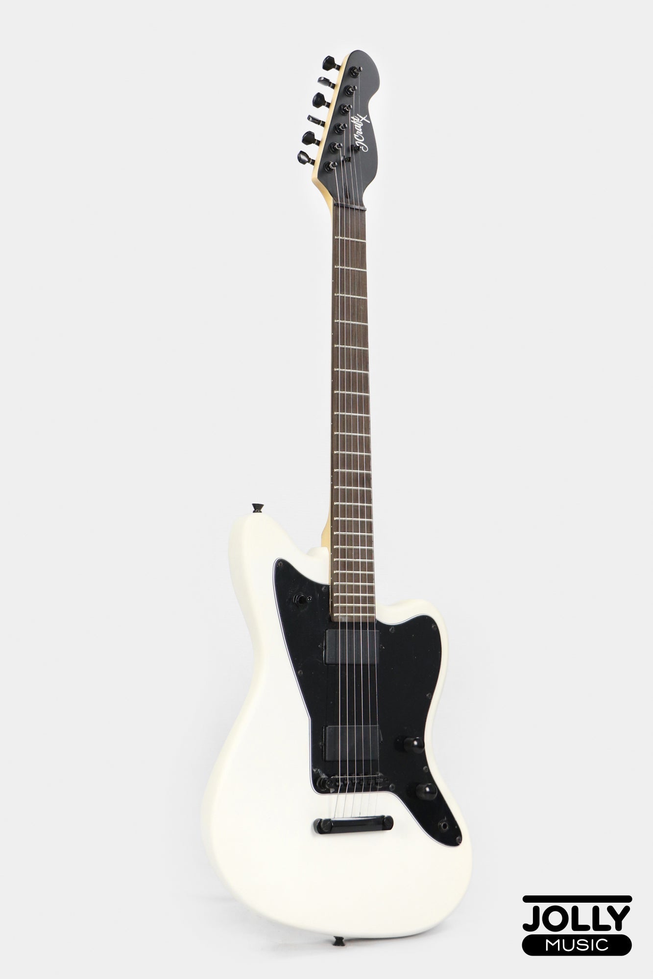 JCraft X Series JZX-1 Jazzmaster Electric Guitar - White