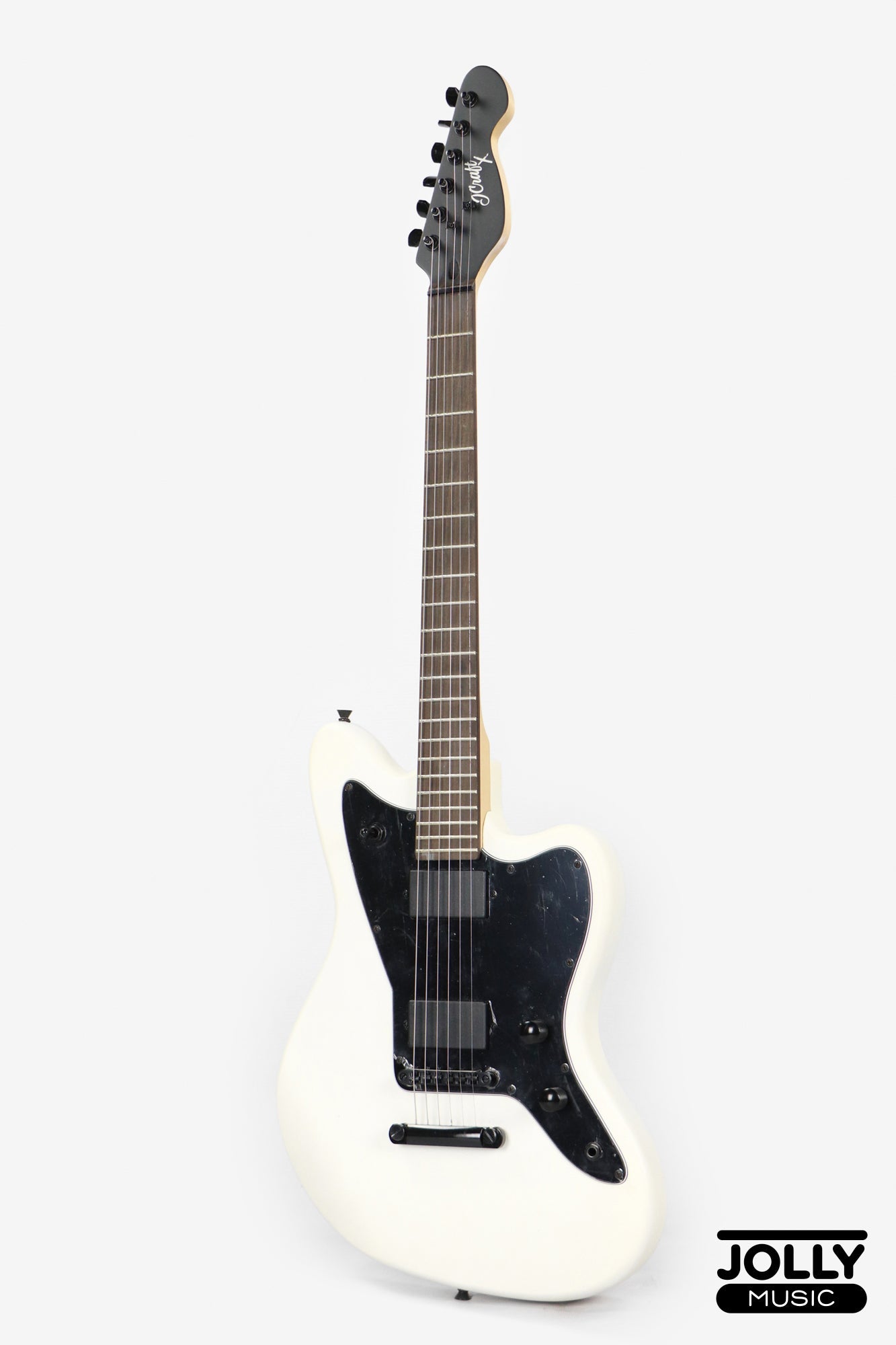 JCraft X Series JZX-1 Jazzmaster Electric Guitar - White