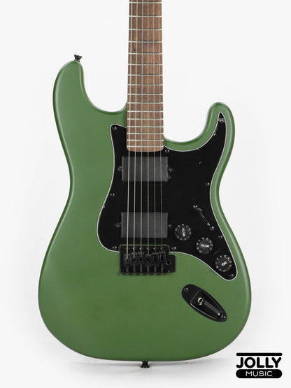 J-Craft X Series LSX-1 HH Modern S-Style Electric Guitar - Army Green