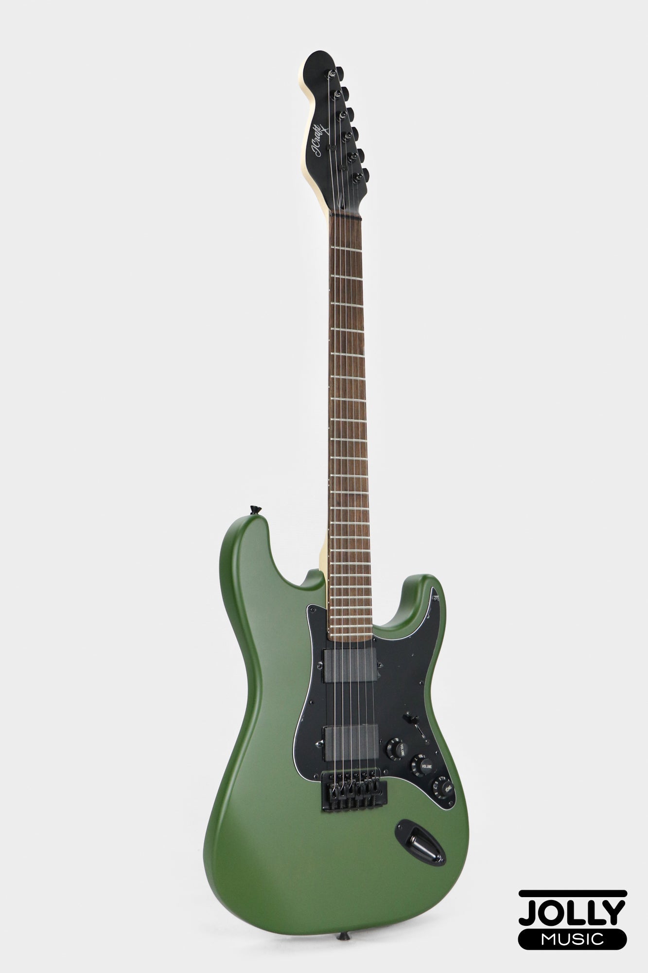 J-Craft X Series LSX-1 HH Modern S-Style Electric Guitar - Army Green