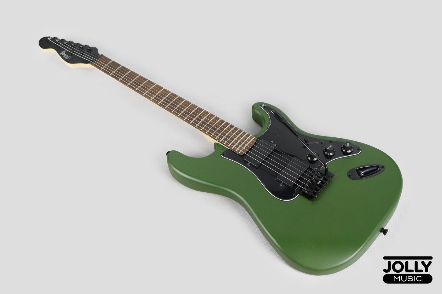 J-Craft X Series LSX-1 HH Modern S-Style Electric Guitar - Army Green