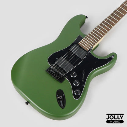 J-Craft X Series LSX-1 HH Modern S-Style Electric Guitar - Army Green