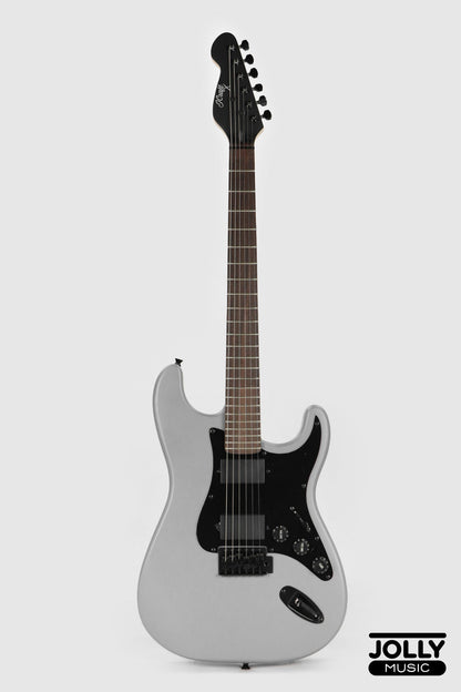 J-Craft X Series LSX-1 HH Modern S-Style Electric Guitar - Gunmetal