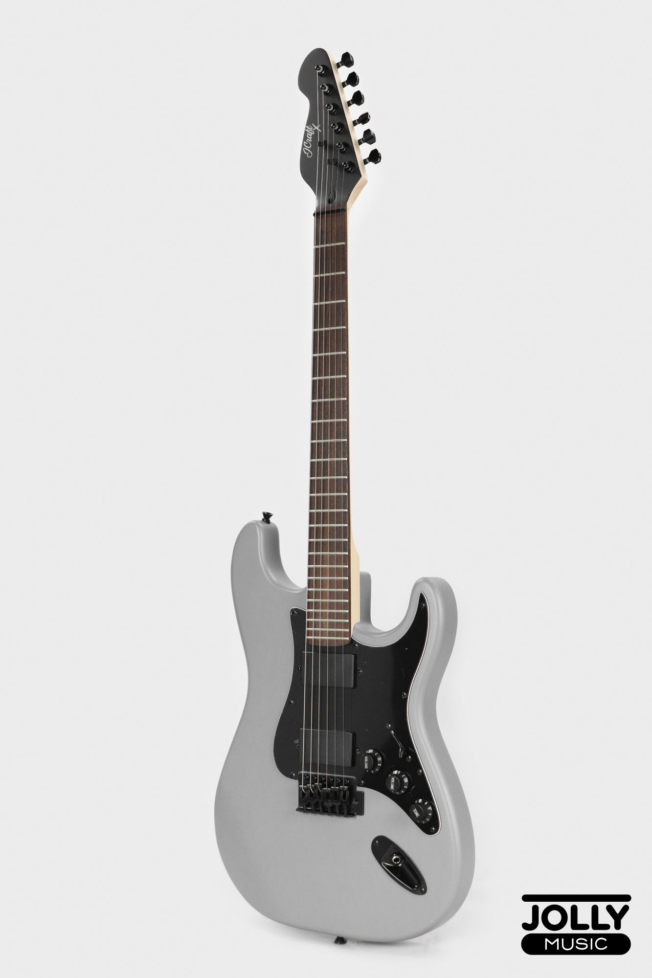 J-Craft X Series LSX-1 HH Modern S-Style Electric Guitar - Gunmetal