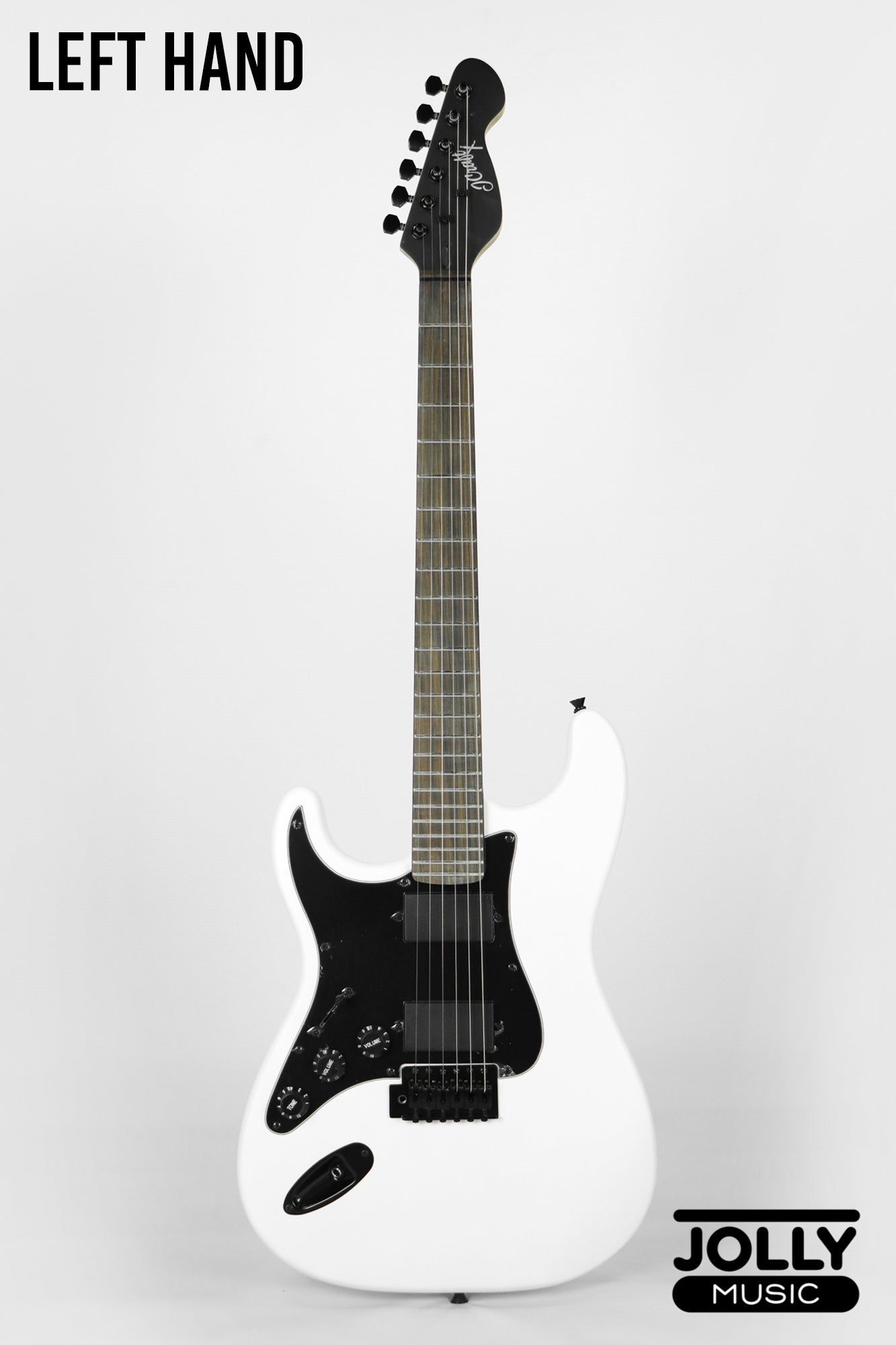 JCraft X Series LSX-1 LEFT HAND HH Modern S-Style Electric Guitar - Snow